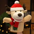Plüsch-Weihnachtsrentier-Handpuppe für Geschichten und Rollenspiele in der Schule - 30cm / Elch