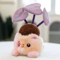 Adorable peluche de gato en maceta con ojos de corazón para decoración de escritorio - Maceta de Gato con Ojos de Corazón