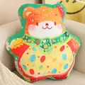 Creative colorful red panda animal plush cushion pillow toy for kids bedroom decoration - 45cm / Bear Style