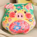Creative colorful pig head shape plush throw pillow soft animal toy for children - 45cm / Piggy Style