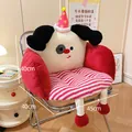 Simpatico cuscino per sedia spesso integrato cane cartone animato con schienale per ufficio - Rosso / 40*40*45cm