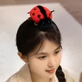 Serre-tête en peluche coccinelle rouge variante pour filles, accessoire kawaii - Serre-tête Coccinelle