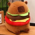 Schattige bruine Capibara knuffel met een creatief en zacht hamburgerontwerp voor kids - 22cm / Burger Zwemband
