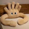 Creative five-finger hand plush pillow in beige for chair lumbar support - 40*60cm / Brown