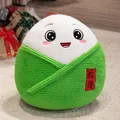 Simpatico peluche a forma di Zongzi con viso sorridente e design a involucro verde - Zong Amore / 15cm