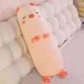 Cute long pink pig plush bolster pillow for side sleeping comfort and bed decoration - Pink Pig / 75 cm