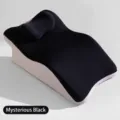 Ergonomisches multifunktionales Stützkissen in geheimnisvollem Schwarz zum Schlafen - Ohne Kopfstütze / Mystisches Schwarz