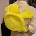 Adorable cartoon turtle plush stuffed doll backpack in vibrant yellow color option - 40CM / Yellow
