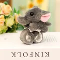 Schattige grijze pluche olifant klaparmband speelgoed voor polsdecoratie kind - Olifant snap armband / Grijs / Grootte zoals Afgebeeld