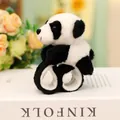 Schattige cartoon panda pluche snap armband voor kinderen zacht dier polsband speelgoed - Panda Klaparmband / Zwart Wit / Grootte zoals Afgebeeld