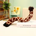 Pluche giraffenstaart accessoire voor verkleedpartijen en rollenspellen - Girafstaart Accessoire / 35cm / Giraffenpatroon