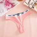 Perizoma sportivo da donna in cotone a vita bassa con elastico logato SPORT - Pantaloni e gonne / Taglia S / rosa scuro
