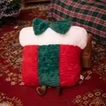 Christmas gift box plush pillow with green bow decoration - Gift Box / 40CM