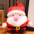 Simpatica bambola di Babbo Natale in peluche con ricamo Merry Christmas sul cappello. - Classic Santa Claus / 23cm
