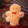 Plush gingerbread man pillow toy for Christmas decoration - Cookie / 40CM