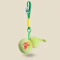 Creative plush green gourd keychain with embroidered Fu character and woven lanyard - Green Gourd / 13cm