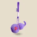 Adorable purple plush gourd keychain pendant with traditional red Fu embroidery decoration - Purple Gourd / 13cm