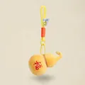 Creative bright yellow plush gourd keychain featuring red fortune character embroidery - Yellow Gourd / 13cm