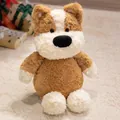 Cute brown and white Shiba Inu dog plush toy in soft curly fur for kids birthday gift - Classic Style / Shiba Inu / 45cm