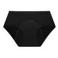 Gros plan sur la doublure étanche d'une culotte de règles noire - S / Noir