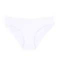 Braguita cómoda de algodón blanco de cintura media para mujer con elasticidad - S / Blanco