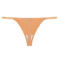 String sans couture confortable respirant à séchage rapide avec fines brides orange pêche - XS / Bas / Orange