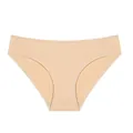Braguitas triangulares de algodón elástico de alta calidad y tiro medio en tono nude - S / Bottoms / Color Piel