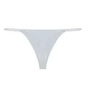Comfortable seamless women's thong underwear with thin side straps in light blue - XS / Light Silver Gray