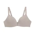 Vista dettagliata del reggiseno senza cuciture con spalline regolabili e bottoni centrali - 95C / Top / Viola