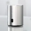 Hochwertiger Circle Joy Weinstopfen aus Edelstahl Vakuum für langanhaltende Frische - Edelstahl Mini Weinverschluss (Silber)