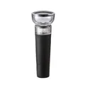 Premium black silicone vacuum wine bottle stopper for fresh wine preservation. - OPP Bag