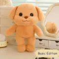 Adorable golden poodle plush toy standing on desk, soft fur base model puppy doll gift - Base Model (Naked Dog) / 20cm