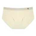 Bragas de algodón crema de tiro bajo con un lindo gráfico de corazón en la cintura gris - S / Bottoms / Verde