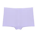 Seamless low waist women's boyshort panties in light purple lavender finish - Purple