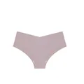Nahtlose Damen-Unterhose aus Eisseide in Hellviolett mit atmungsaktivem Baumwollzwickel. - S / Khaki