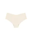 Nahtlose Eis-Seide Unterwäsche mit niedriger Taille für Damen in Beigefarben, uni - S / Hautfarben