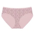 Slip da donna in cotone taglie forti con stampa floreale rosa - XL / Parte Inferiore (L056) / Stampa Rosa Chiaro