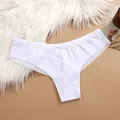 Sexy white mesh women's panties with bow detail, breathable and comfortable variant - XS / Bottoms / White