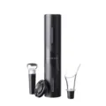 Circle Joy electric wine opener 4-in-1 set with foil cutter and vacuum stopper - ABS Black Knight 4-in-1 Wine Set / Black
