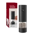 Macinapepe elettrico nero, alimentato a batteria con confezione regalo inclusa. - Stile Batteria a Secco a Bottone (KYMQ-44B) / 70ML Macinapepe Elettrico