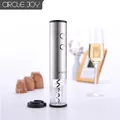 Electric wine opener in stainless steel finish with premium desktop background - Stainless Steel Wine Opener Single Item / Silver