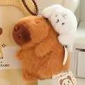 Schattige interactieve pluche Capibara en puppy sleutelhanger met trekkoord cadeau. - 12cm / Hondenontwerp