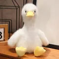 Soft white duckling plush toy crafted with premium mink velvet material for gift - White / 35cm