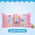 Pink long ice bean bolster pillow featuring a cute cartoon rabbit design for side sleepers - Rabbit / 70cm (With Independent Liner)