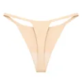 Perizoma in seta di ghiaccio beige senza cuciture con cinturino sottile per sport e yoga - Colore pelle