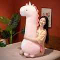 Comodo cuscino in peluche a forma di unicorno rosa lungo cuscino per dormire - 55cm / Unicorno Rosa