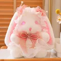 Süße langohrige Plüschpuppe im japanischen JK-Stil mit weichem Fell und leuchtenden Augen - 20cm / Rosa