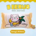 Long cooling fabric bolster pillow with cute cartoon cat print for side sleeping - Cat / 70cm (With Independent Liner)