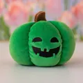 Grüner Halloween Kürbis aus Plüsch mit lachendem Jack-o'-lantern Gesicht Detail. - Reguläre Passform / 10cm / Grün