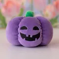 Süßer lila Plüsch-Kürbis-Schlüsselanhänger mit lachendem Gesicht für Halloween-Deko - Reguläre Passform / 10cm / Lila